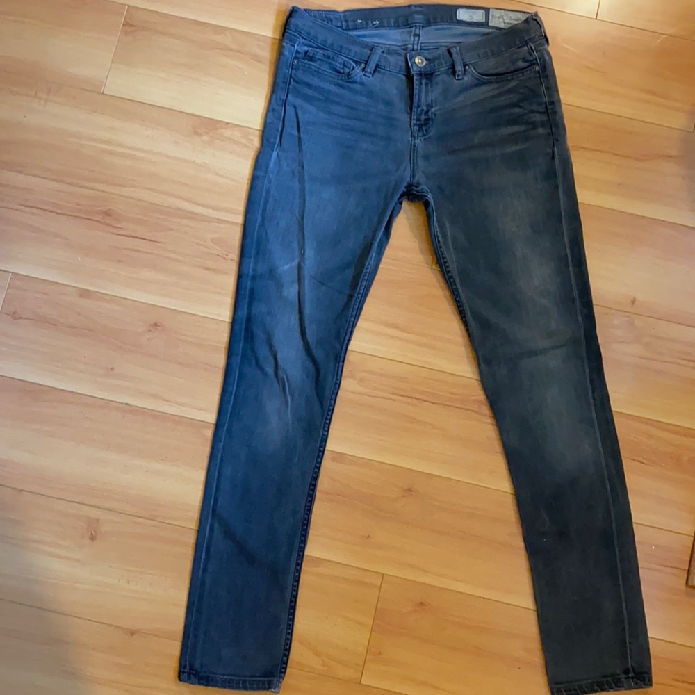 Grey All Saints Ashby skinny fit jeans